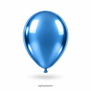 بادکنک کروم رنگ آبی روشن بسته 50 عددی