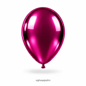 بادکنک کروم رنگ سرخابی روشن بسته 50 عددی