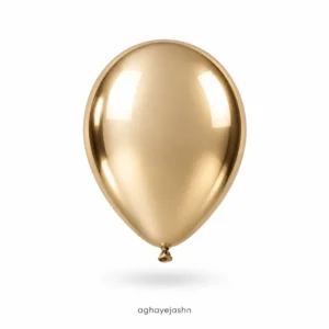 بادکنک کروم رنگ طلایی شنی بسته 50 عددی